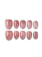 Pink cat eye with Silver Short