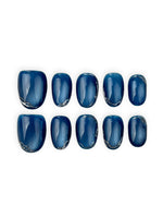 Blue Cat eye with Silver