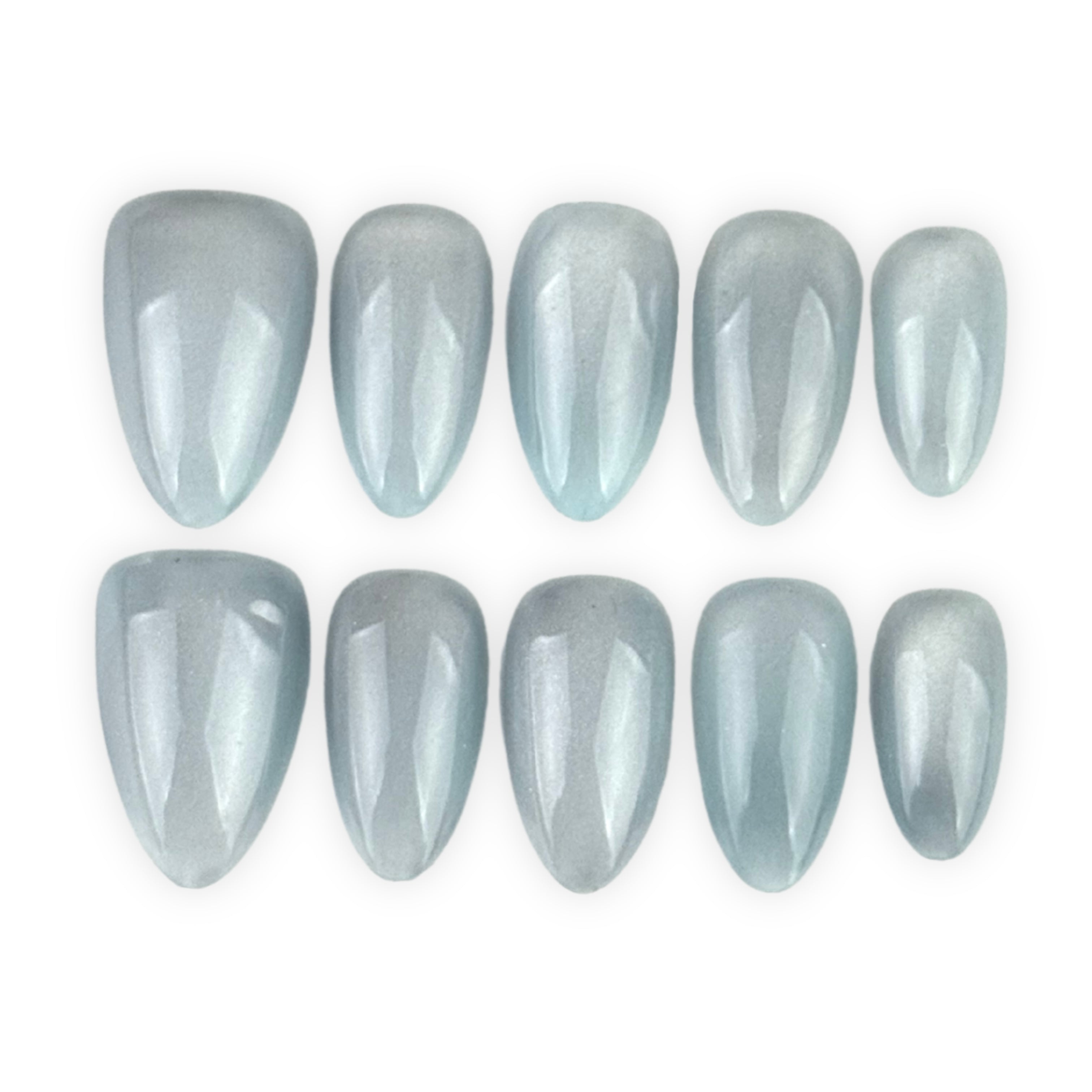Blue Cat Eye Short Almond