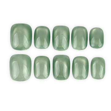 Sage Green Cat Eye Short Square