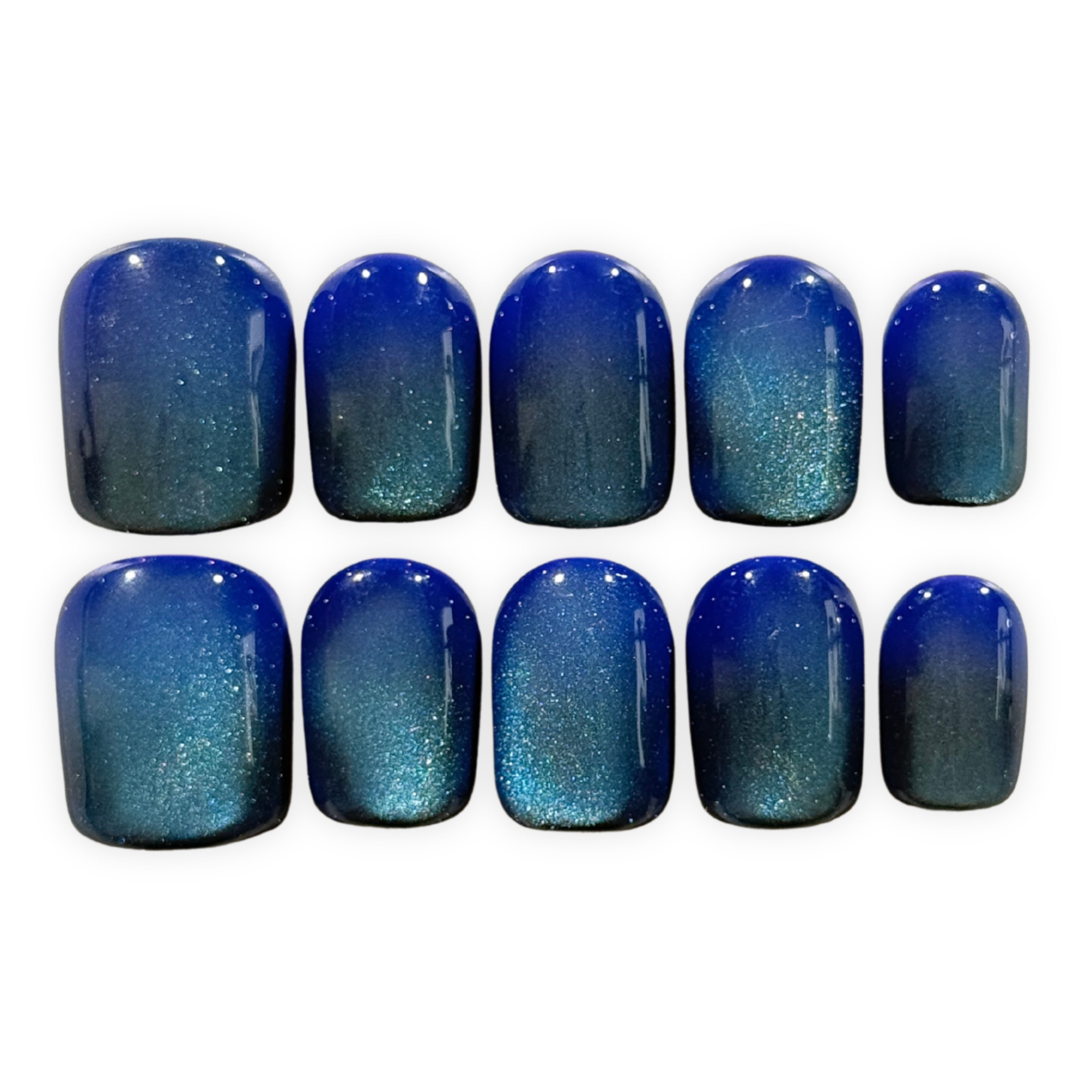 Blue Ombré Cat Eye
