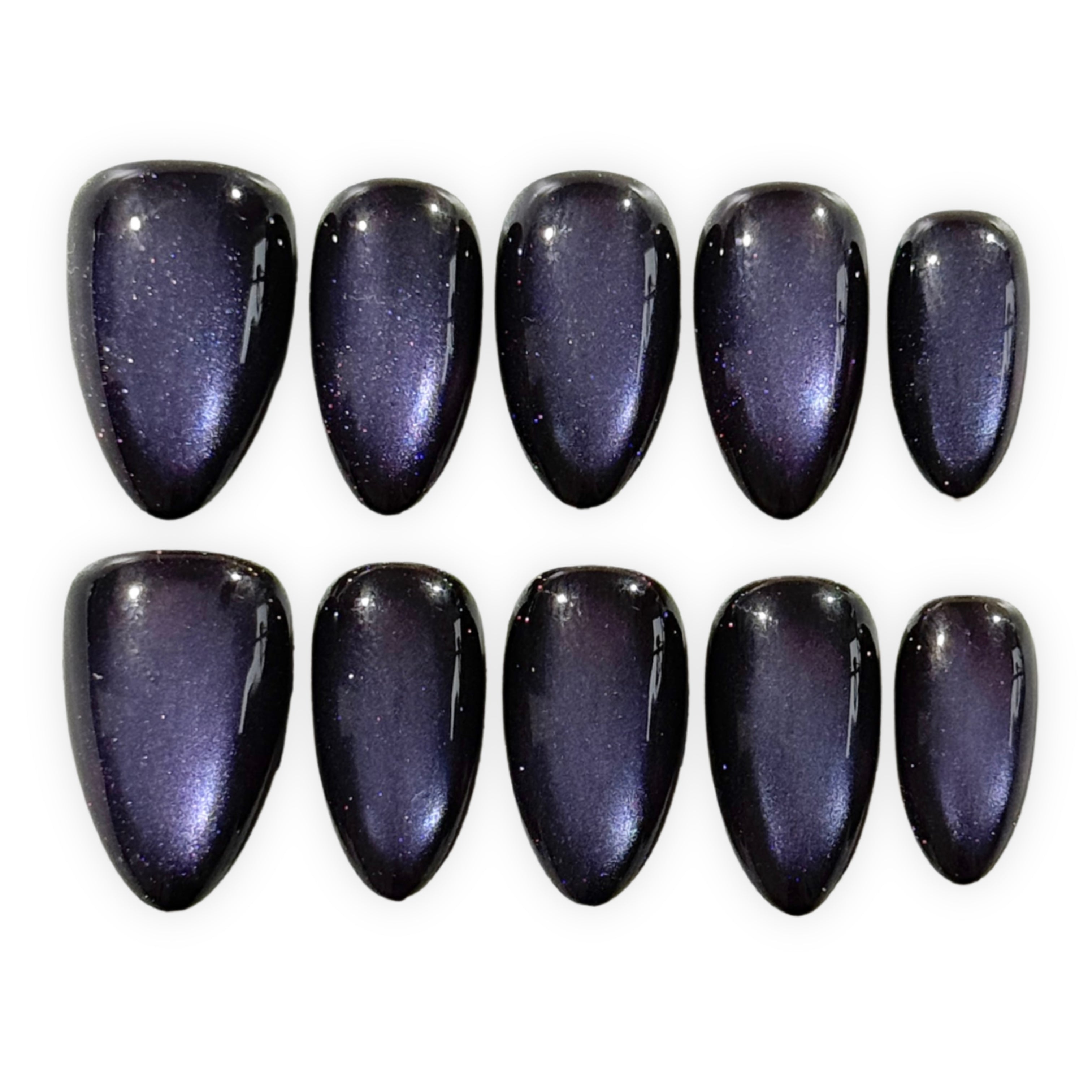 Purple Black Cat Eye