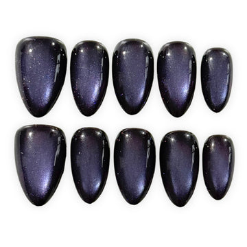 Purple Black Cat Eye