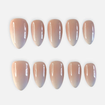 Nude Whisper Ombre Short Almond