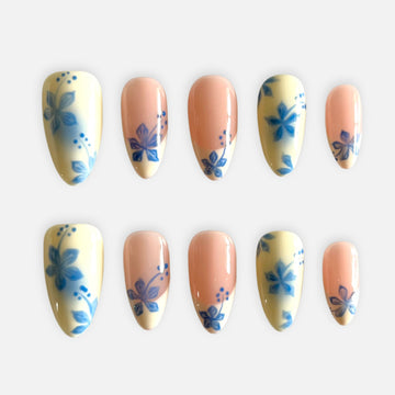 Blue & Cream Fleur